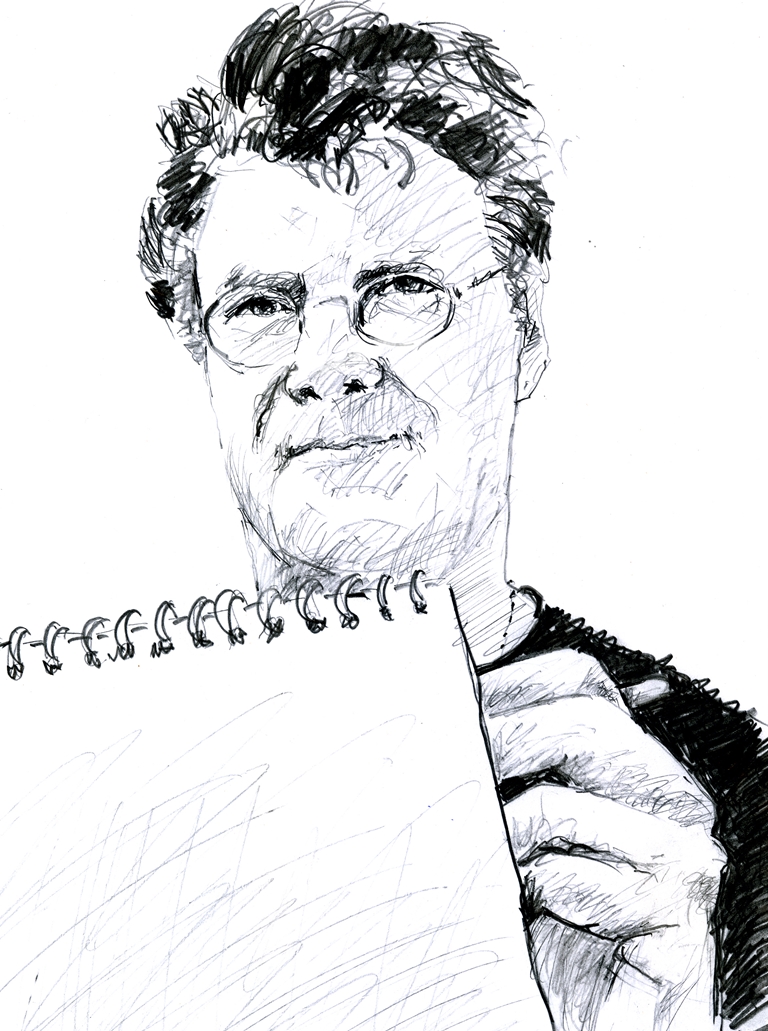 Börje Eriksson, författare och illustratör i boken